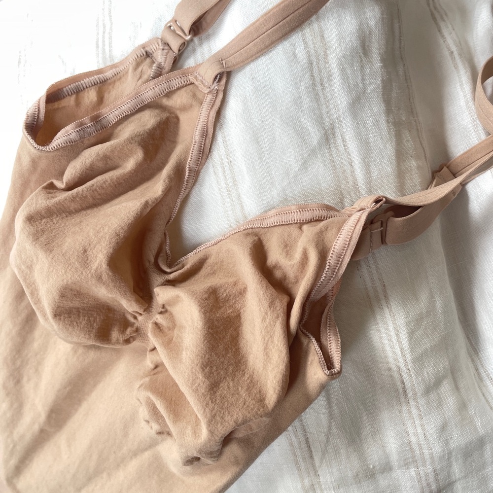 SKIMS MID THIGH BODYSUITS CLAY XXS